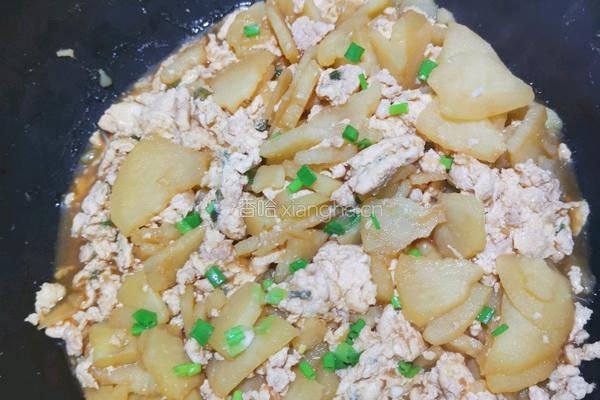 土豆肉糜摊鸡蛋的做法图解5
