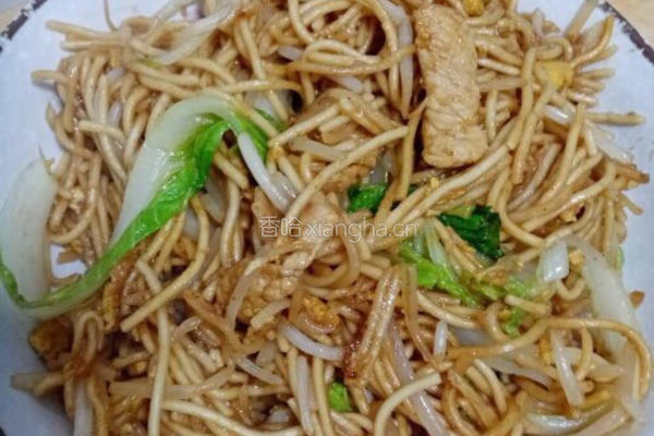 肉丝炒龙须的做法图解5