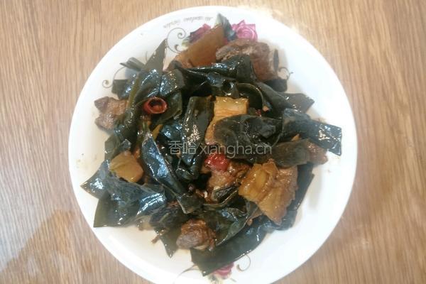 海带结烧肉的做法图解8
