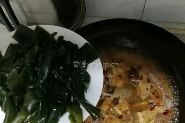 海带结烧肉的做法图解7