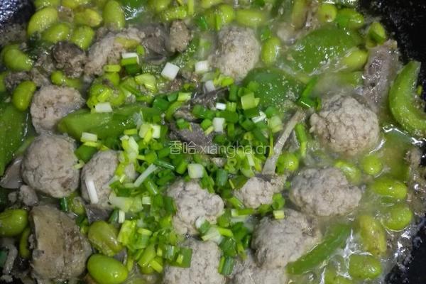 肉圆烩什鸡的做法图解8