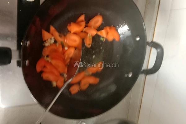 胡萝卜炒刀豆的做法图解4