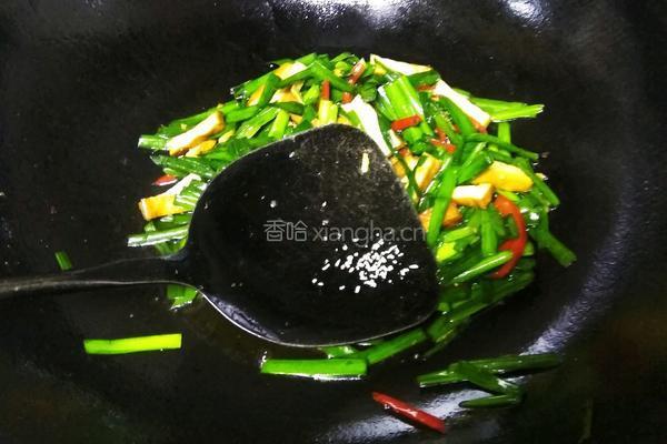 韭菜炒豆干的做法图解6