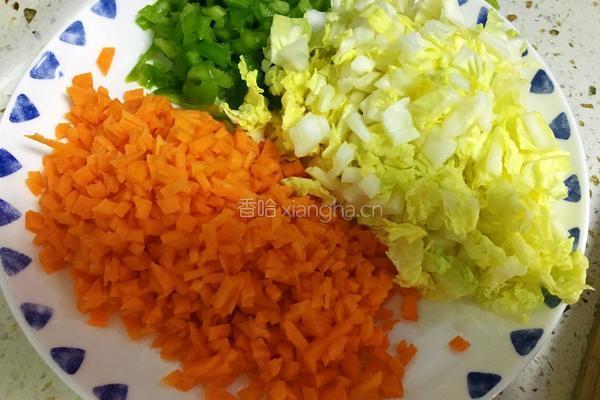 什锦蛋炒饭的做法图解1