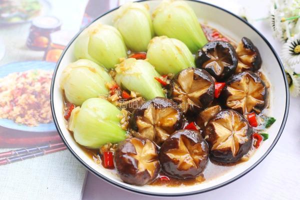 香菇油菜的做法图解16
