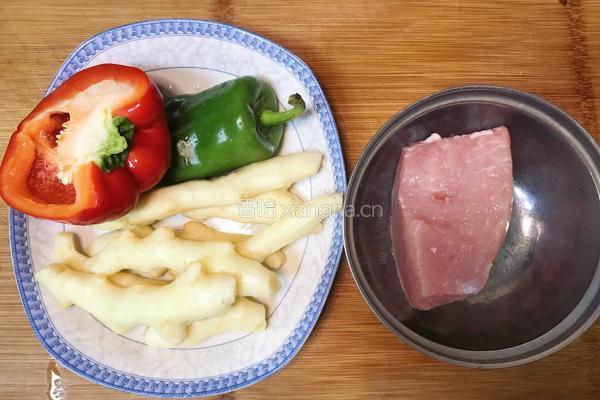 仔姜肉丝的做法图解1