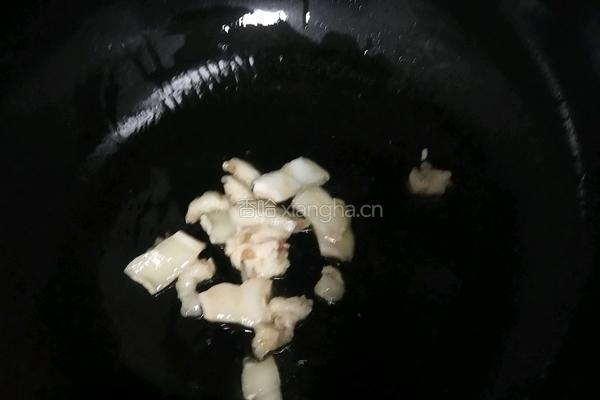 肉炒鸡心包的做法图解3