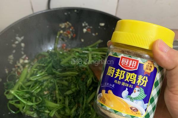 蒜香爽辣空心菜的做法图解5