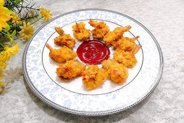 酥脆凤尾虾的做法图解15