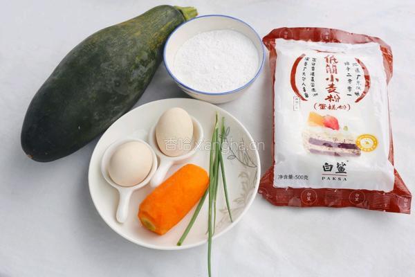 香煎南瓜丝鸡蛋饼的做法图解1
