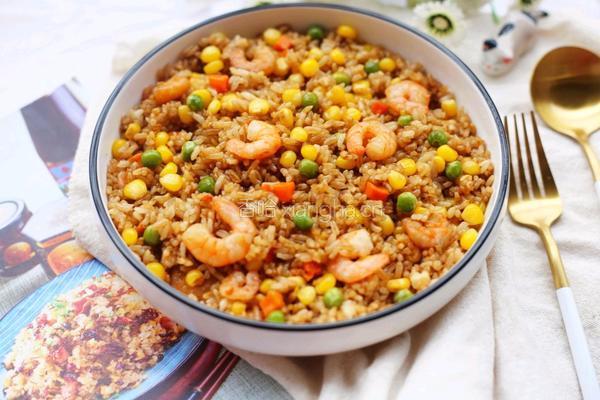 椰香虾仁炒饭的做法图解12