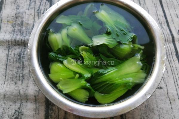 虾皮炝油菜的做法图解7