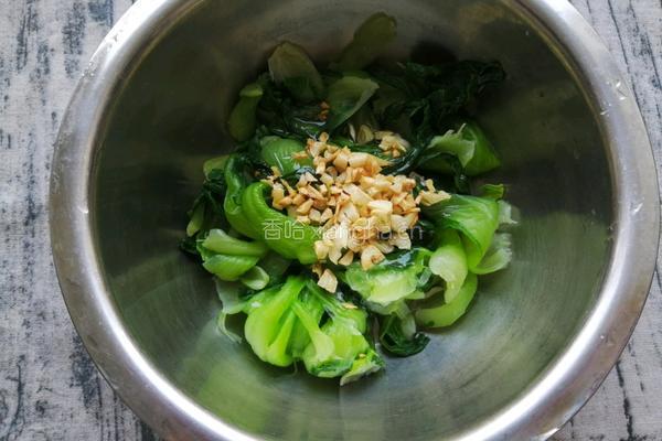 虾皮炝油菜的做法图解10