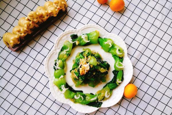 虾皮炝油菜的做法图解16
