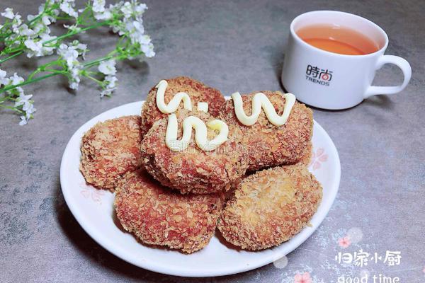鱼泥鲜肉排的做法图解12