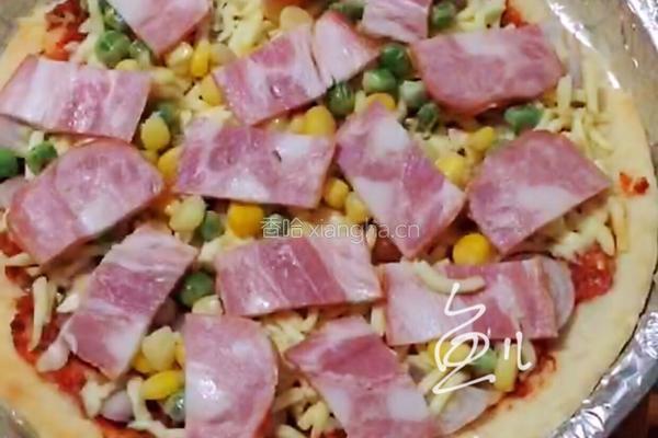 菠萝虾仁披萨的做法图解13