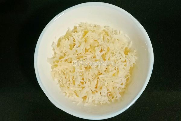 干贝肉沫蔬菜粥的做法图解2