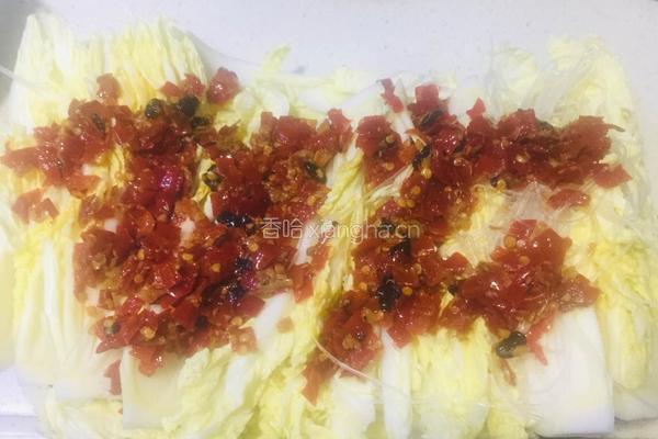蒜蓉粉丝娃娃菜之太极的做法图解3