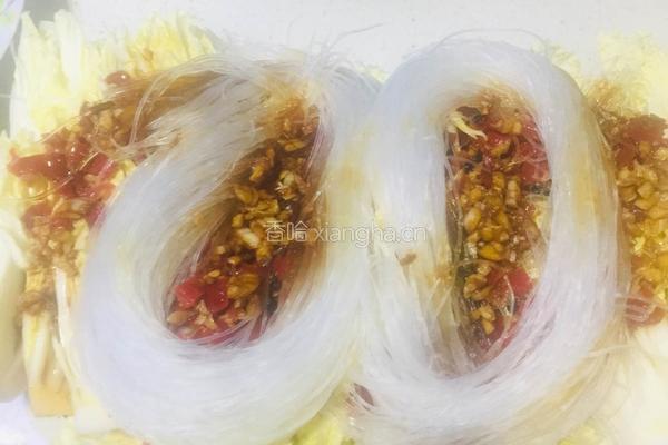 蒜蓉粉丝娃娃菜之太极的做法图解5