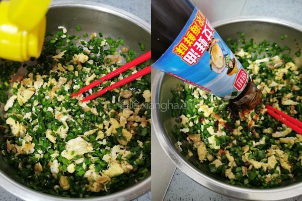 虾皮韭菜鸡蛋饺子的做法图解6