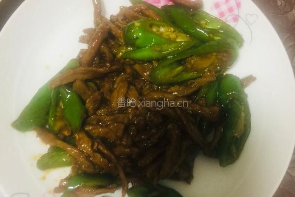 青椒牛肉丝的做法图解5