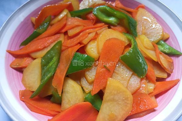 素炒胡萝卜土豆片的做法图解7