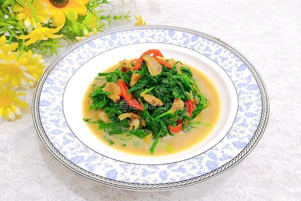 花蛤肉炒韭菜的做法图解14