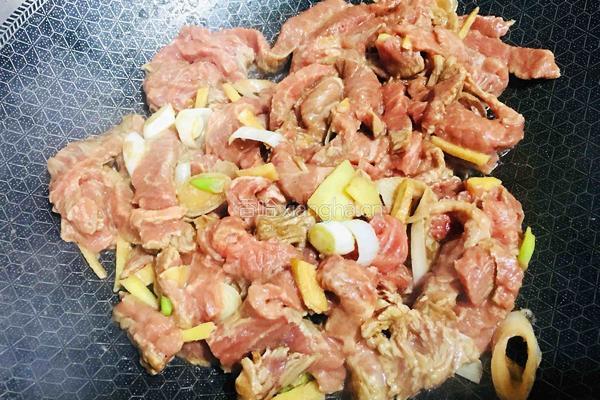 小炒牛肉的做法图解8