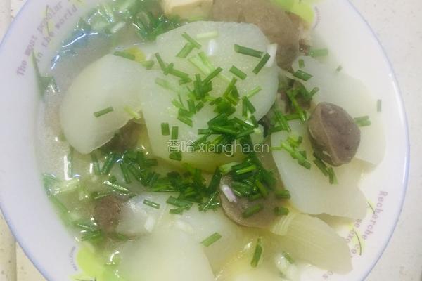 白萝卜牛肉丸汤的做法图解9