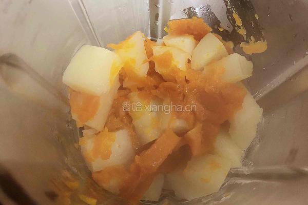 奶油南瓜虾仁浓汤的做法图解8