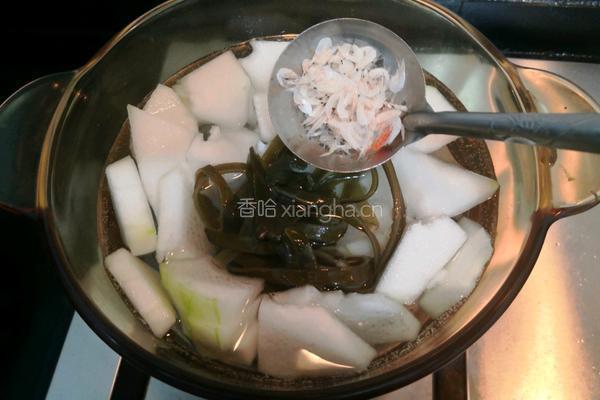 虾皮海带冬瓜汤的做法图解6
