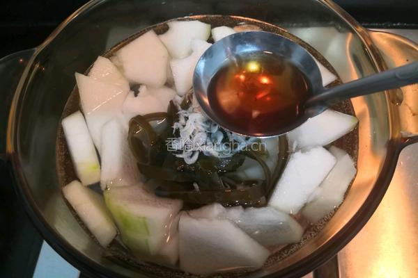 虾皮海带冬瓜汤的做法图解7