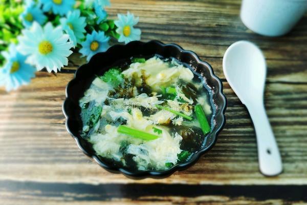 虾皮紫菜蛋花汤的做法图解11