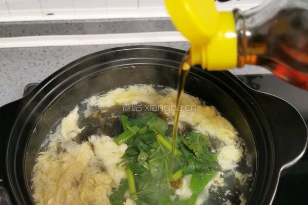 虾皮紫菜蛋花汤的做法图解10