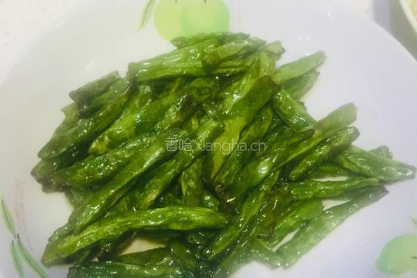 干煸四季豆的做法图解4