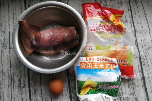 黄金鱿鱼圈的做法图解1