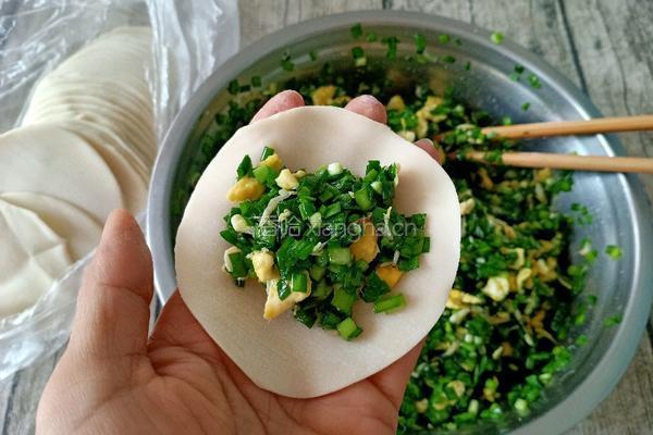 韭菜虾皮鸡蛋水饺的做法图解10