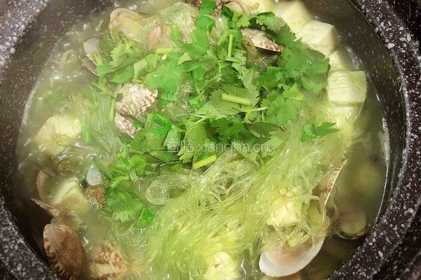 花蛤裙带菜粉丝煲的做法图解13