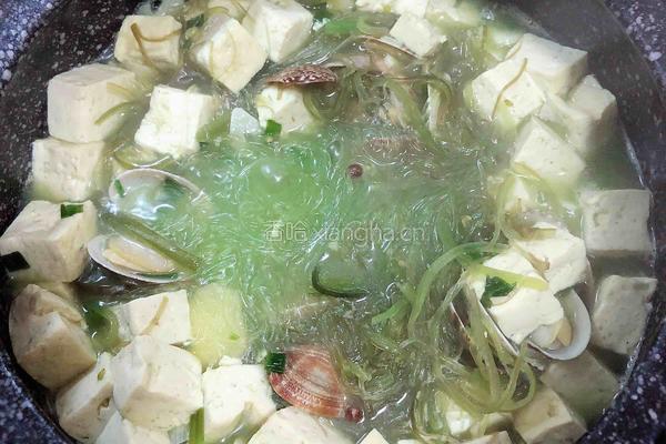 花蛤裙带菜粉丝煲的做法图解12