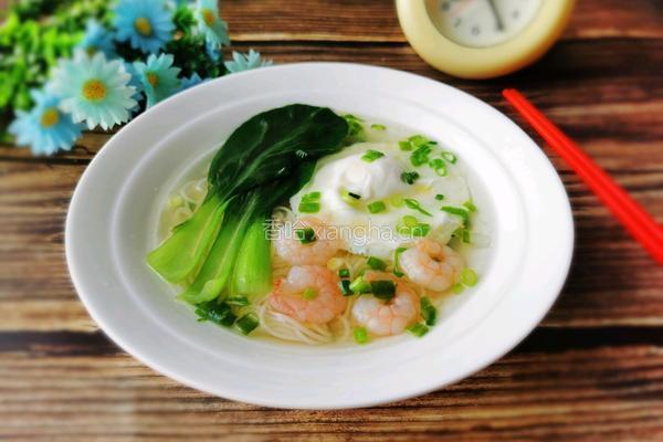 虾仁阳春面的做法图解13