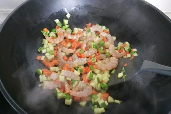 鲜蔬虾球炒年糕的做法图解11