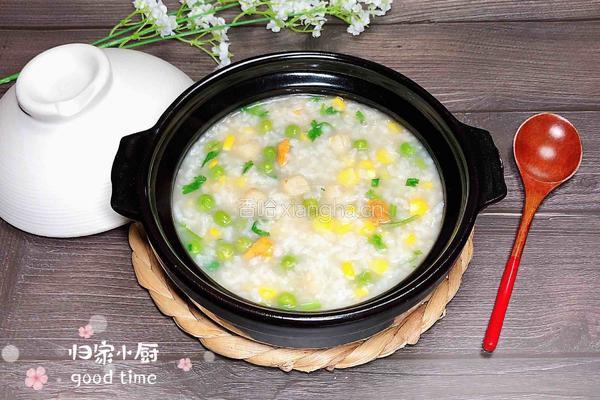 扇贝田园砂锅粥的做法图解16