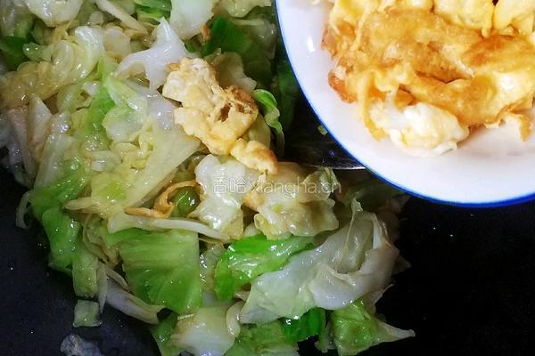 圆白菜炒鸡蛋的做法图解11