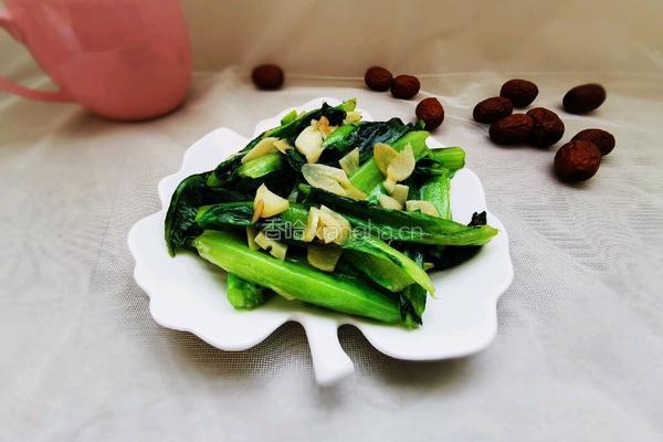 蒜炒油麦菜的做法图解8