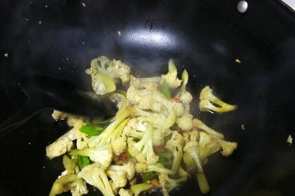 炒花菜的做法图解5