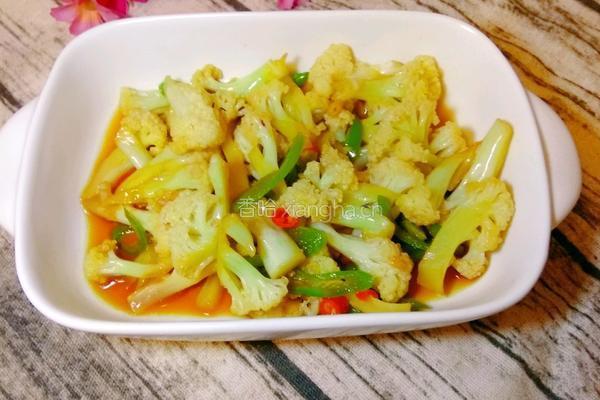 炒花菜的做法图解7