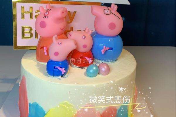 小猪佩奇生日蛋糕