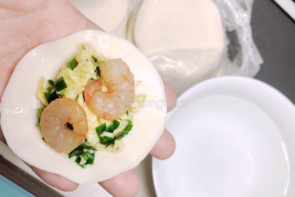 韭菜鸡蛋鲜虾水饺的做法图解7