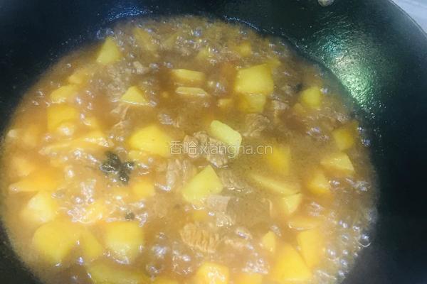 土豆烧牛腩的做法图解7