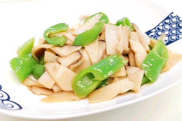 杏鲍菇炒辣椒的做法图解6